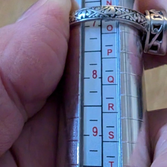 Silpada High Quality 925 Silver and Blue Aqua Glass “Frozen Lake” Ring - Picture 6 of 7